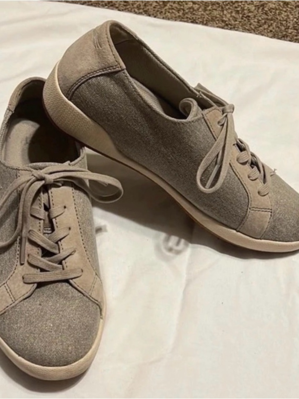 Dansko Women's Lace-Up Sneakers in Taupe